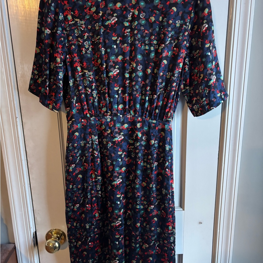 Essential sz 40 (6/8)  Antwerp Silk Wrap Dress Anthropologie